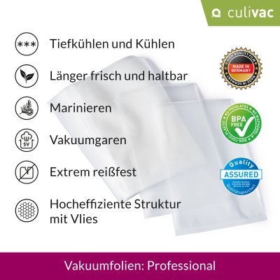 KARTONWARE Vakuumbeutel, feine Struktur (Professional), 20x30 cm, 500 Beutel